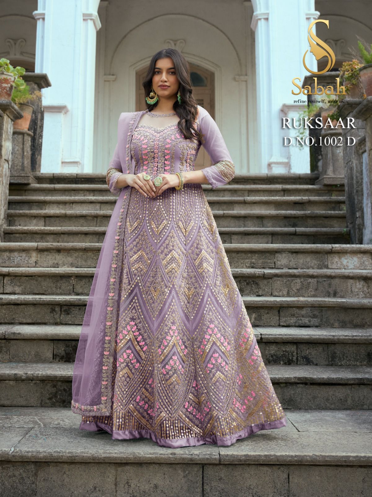 Salwar Suits : Designer embroidered brown indian wedding ...